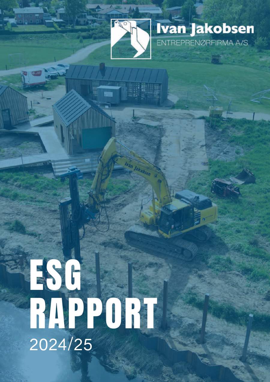 Forsiden af Ivan Jakobsen A/Ss ESG-rapport for Regnskabsåret 2024/25